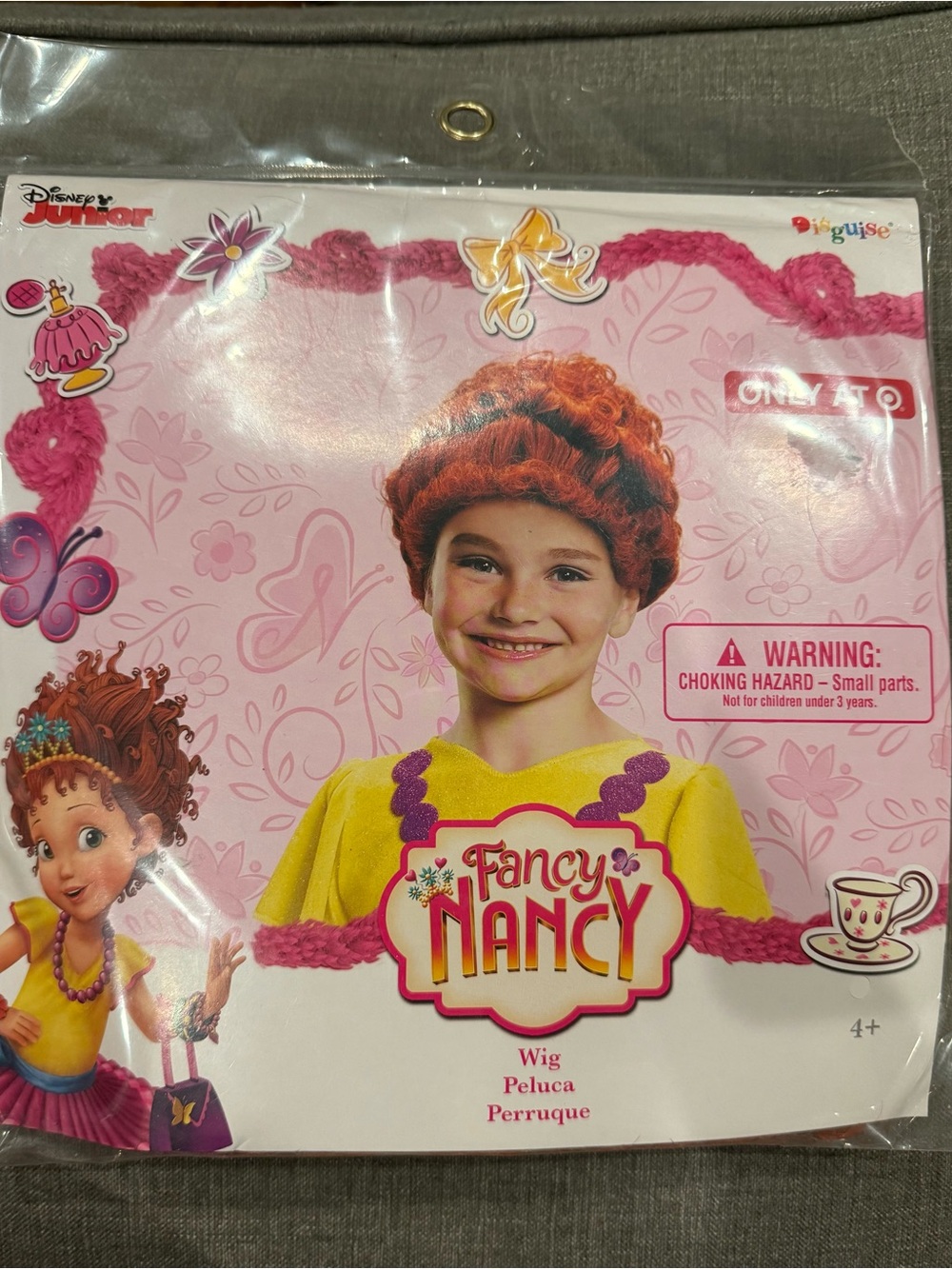 Fancy Nancy Red Curly Wig Costume Accessory